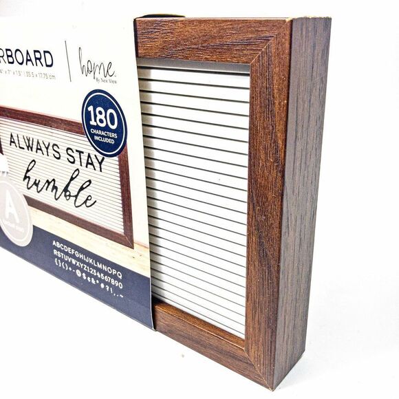 New Letterboard 14”x7”x1.5” 180 Characters Black on White by New View - Picture 6 of 9